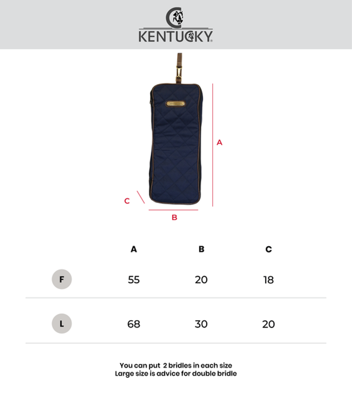 Kentucky Hoofdsteltas Navy