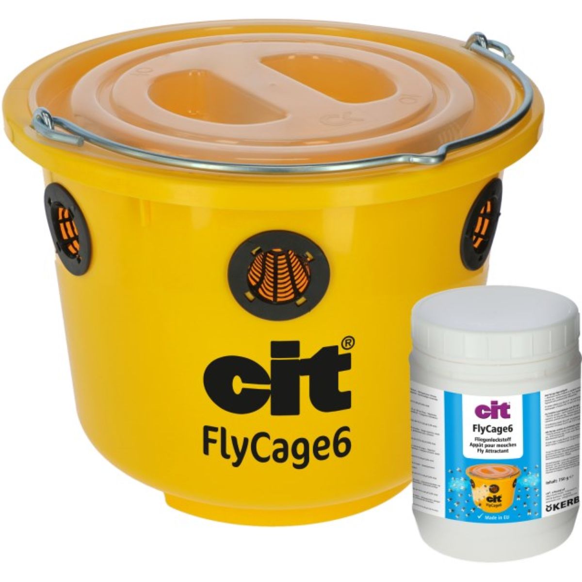 Kerbl Vliegenval Cit FlyCage6 Set Geel