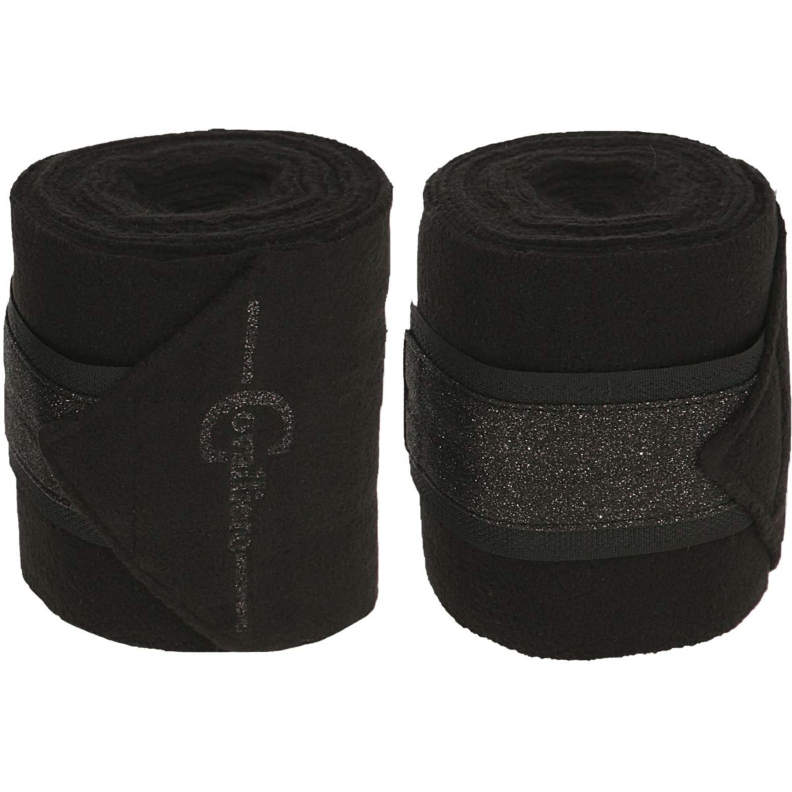 Covalliero Fleece Bandages Empara 4-pack Zwart Covalliero Fleece Bandages Empara 4-pack Zwart