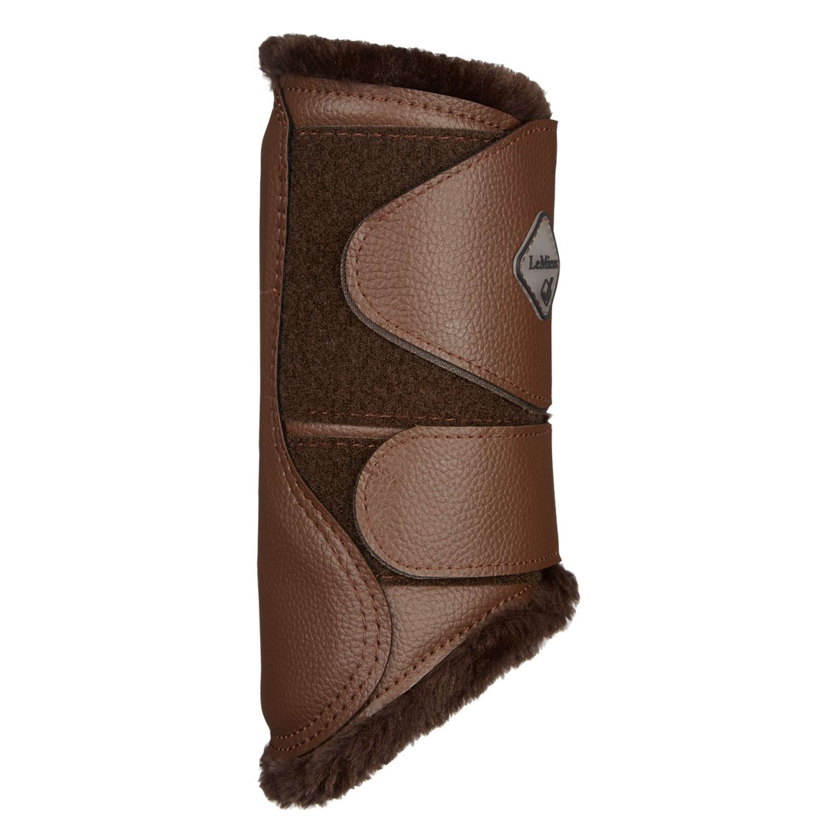 LeMieux Beenbeschermers Brushing Fleece Bruin/Bruin LeMieux Beenbeschermers Brushing Fleece Bruin/Bruin
