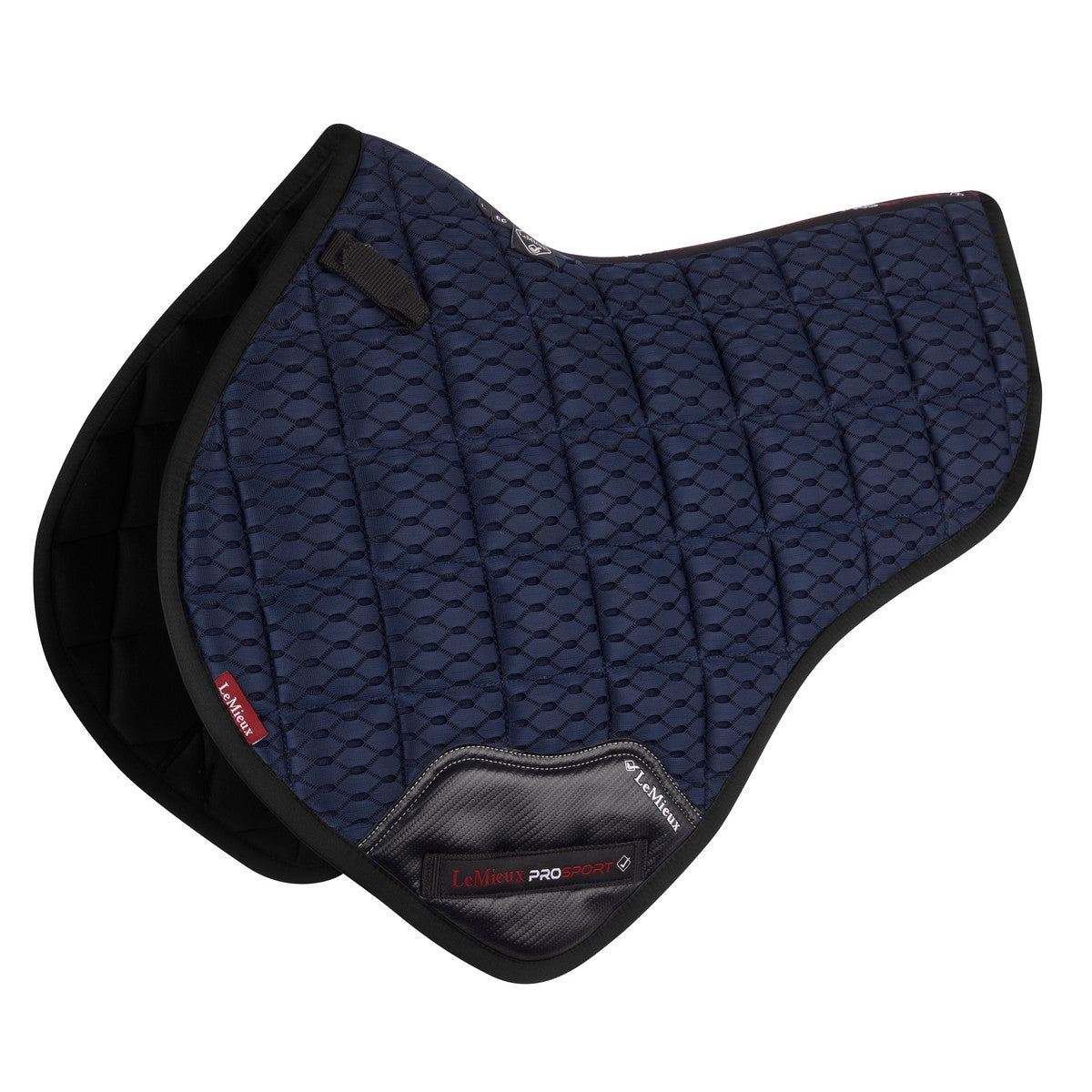 LeMieux Zadeldekje Carbon Mesh Air Half Square CC Navy