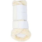 LeMieux Brushing Boots Fleece Edge Mesh Wit/Naturel