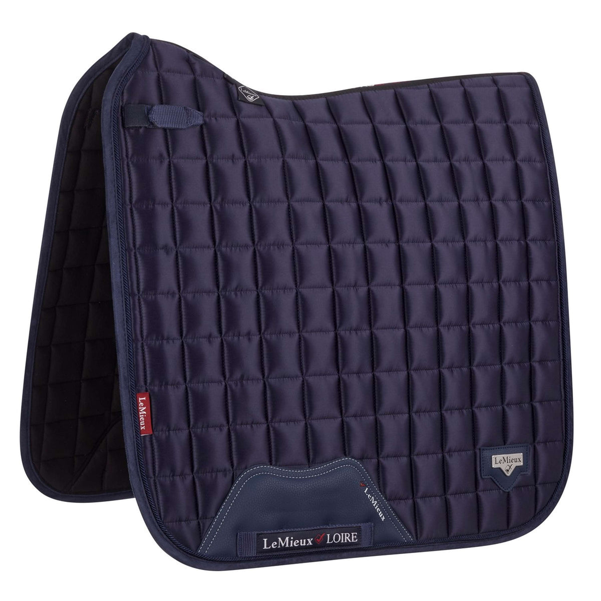 LeMieux Zadeldekje Loire Classic Satin Square Dressuur Navy