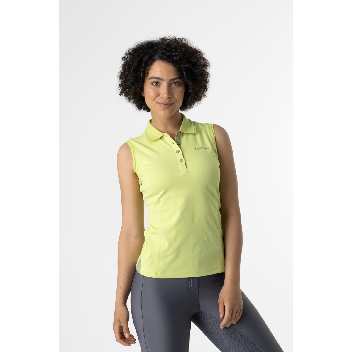 LeMieux Poloshirt Sleeveless Moss