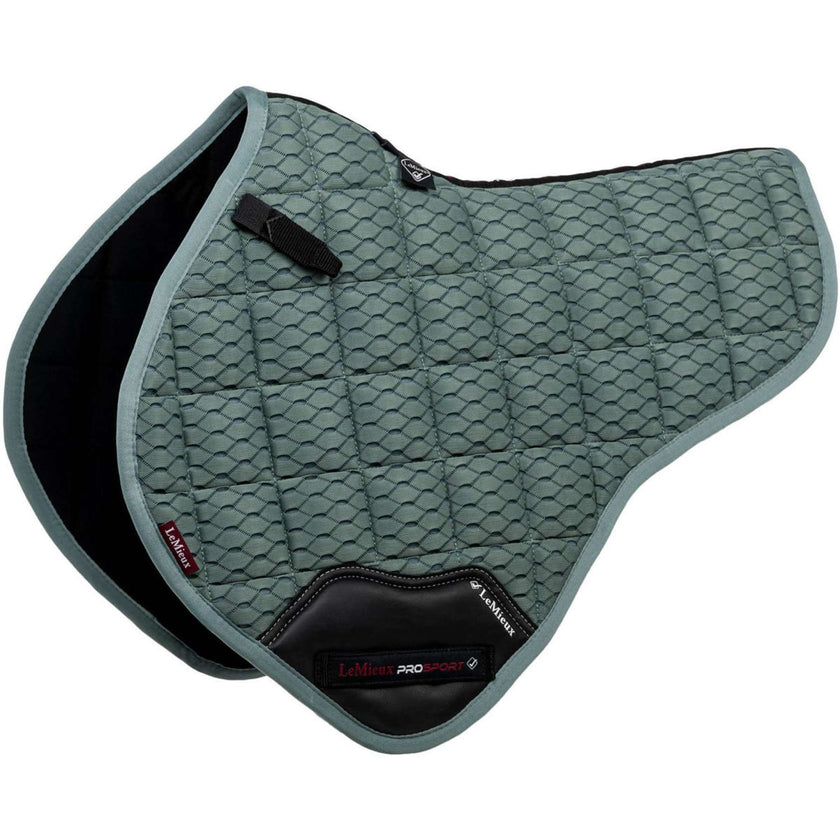 LeMieux Zadeldekje Carbon Mesh Air Half Square CC Sage