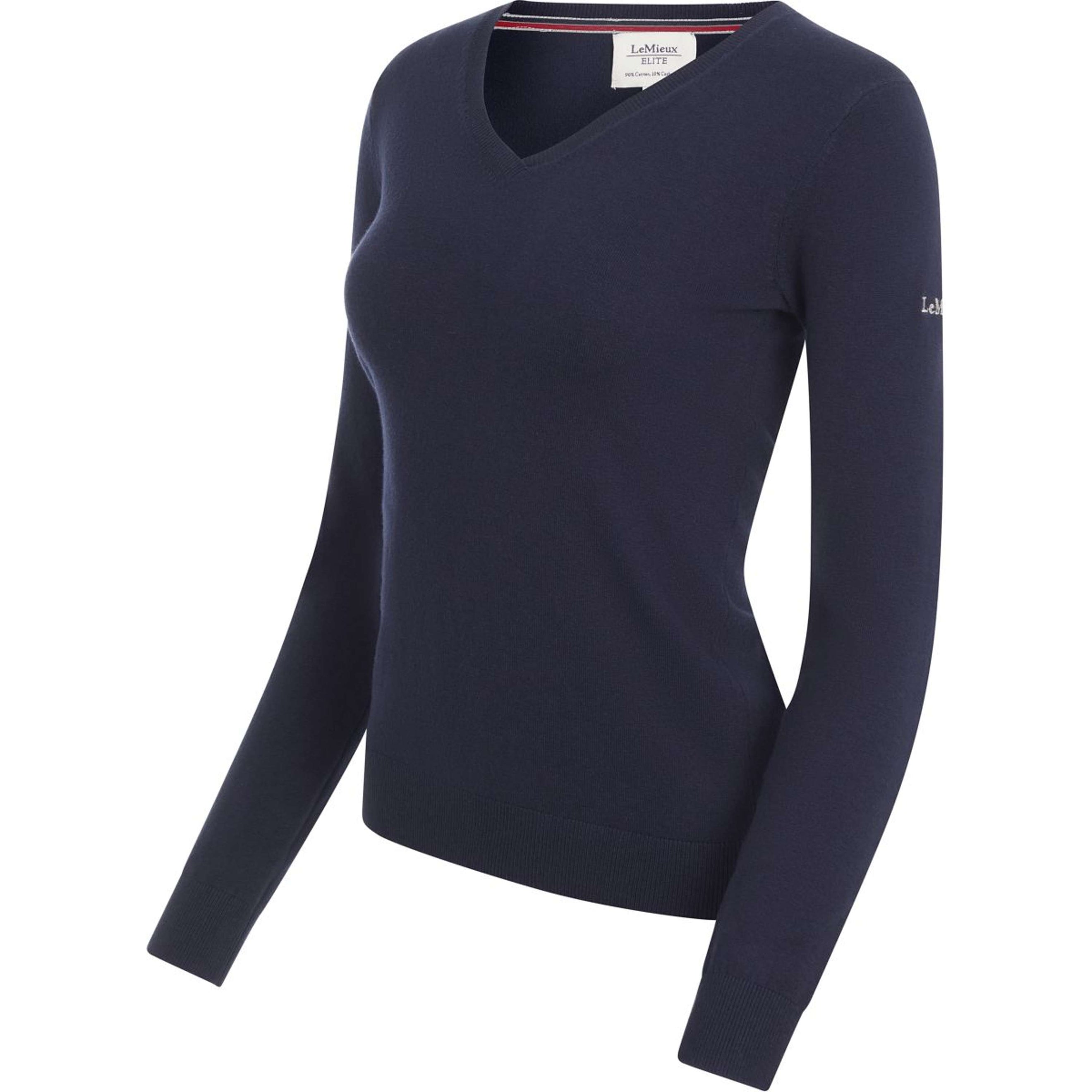 LeMieux Trui Elite V-Neck Dames Navy LeMieux Trui Elite V-Neck Dames Navy