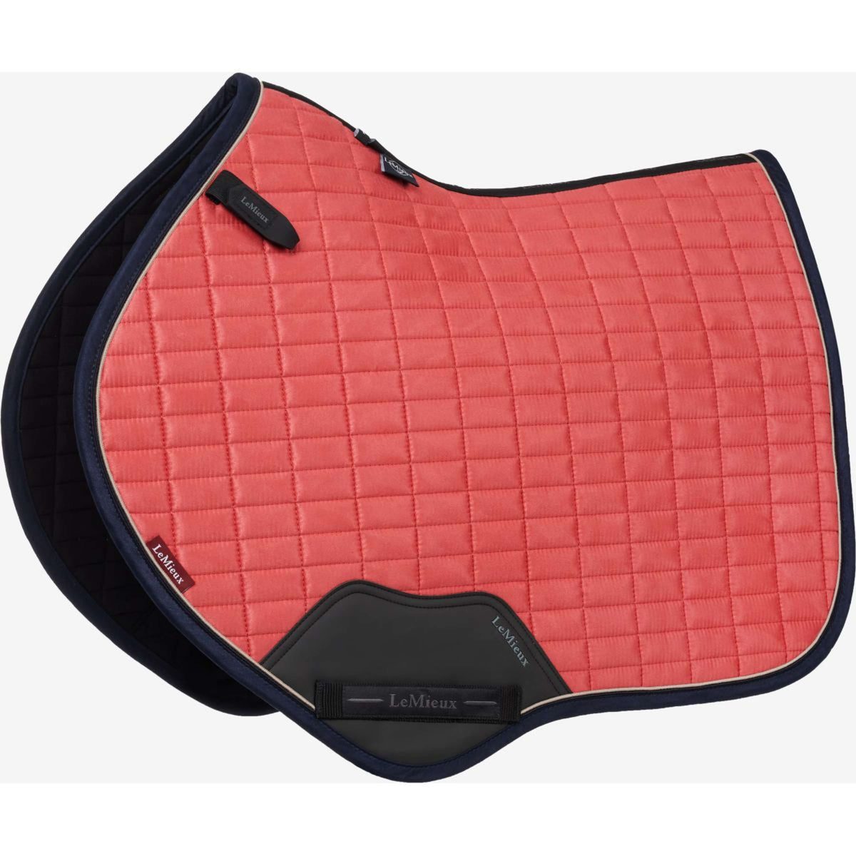 LeMieux Zadeldekje Suede Springen Cranberry