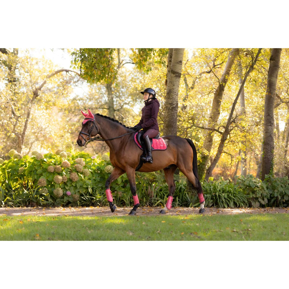 LeMieux Zadeldekje Loire Classic Springen Cranberry