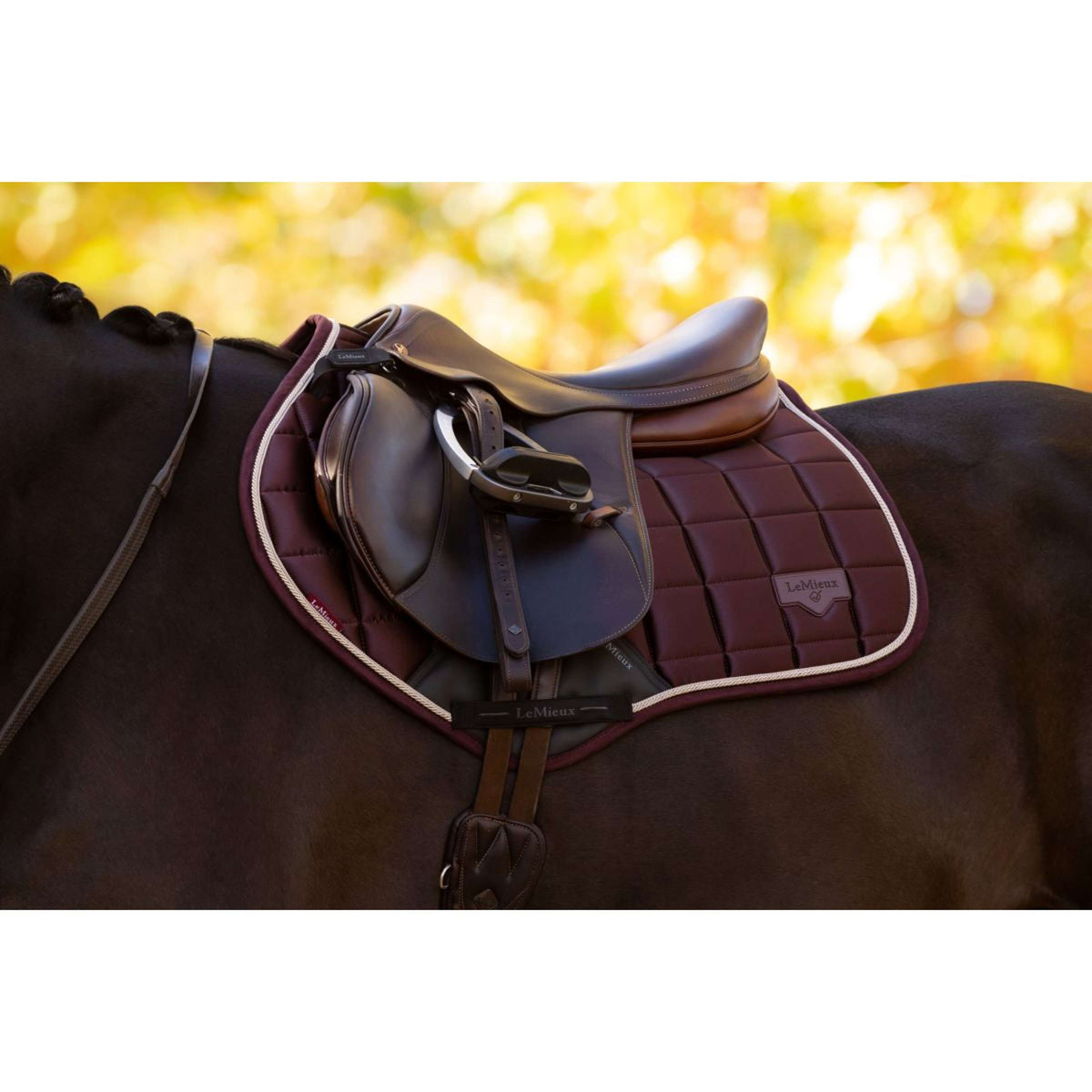LeMieux Zadeldekje Loire Classic Springen Damson