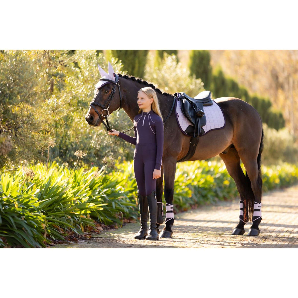 LeMieux Zadeldekje Suede Veelzijdigheid Lilac