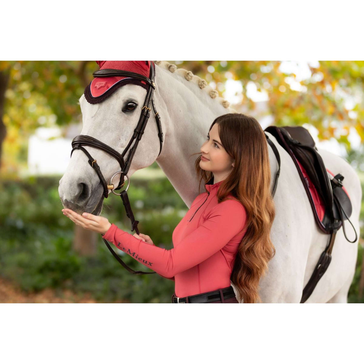 LeMieux Shirt Base Layer Classique Cranberry