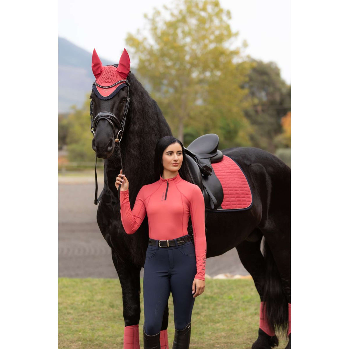 LeMieux Shirt Base Layer Classique Cranberry