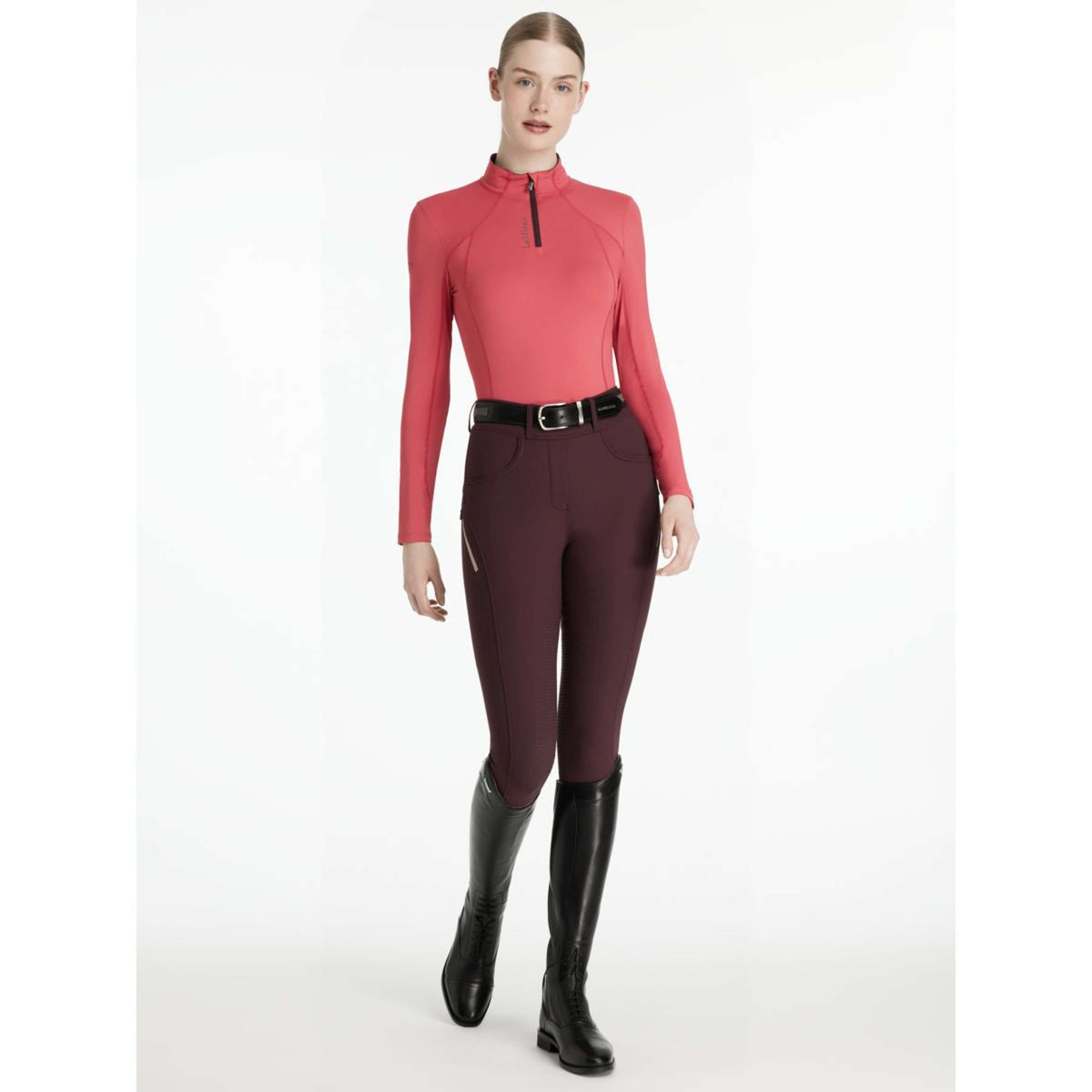 LeMieux Shirt Base Layer Classique Cranberry