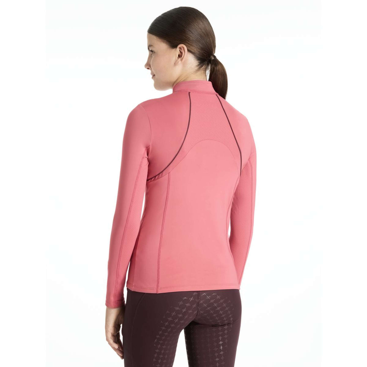 LeMieux Baselayer Young Rider Mia Mesh Cranberry