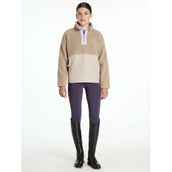 LeMieux Sweater Young Rider Tammy Teddy Fleece Almond