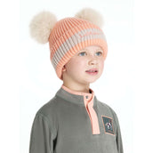 LeMieux Beanie Mini Double Pom Kids Peach Punch