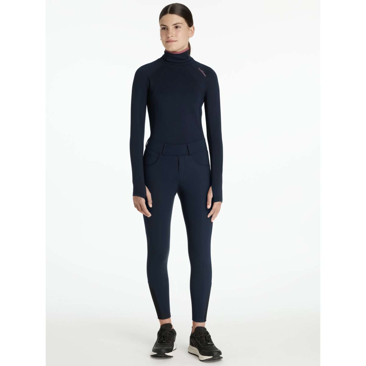 LeMieux Rijlegging Young Rider Ella Brushed Full Grip Navy