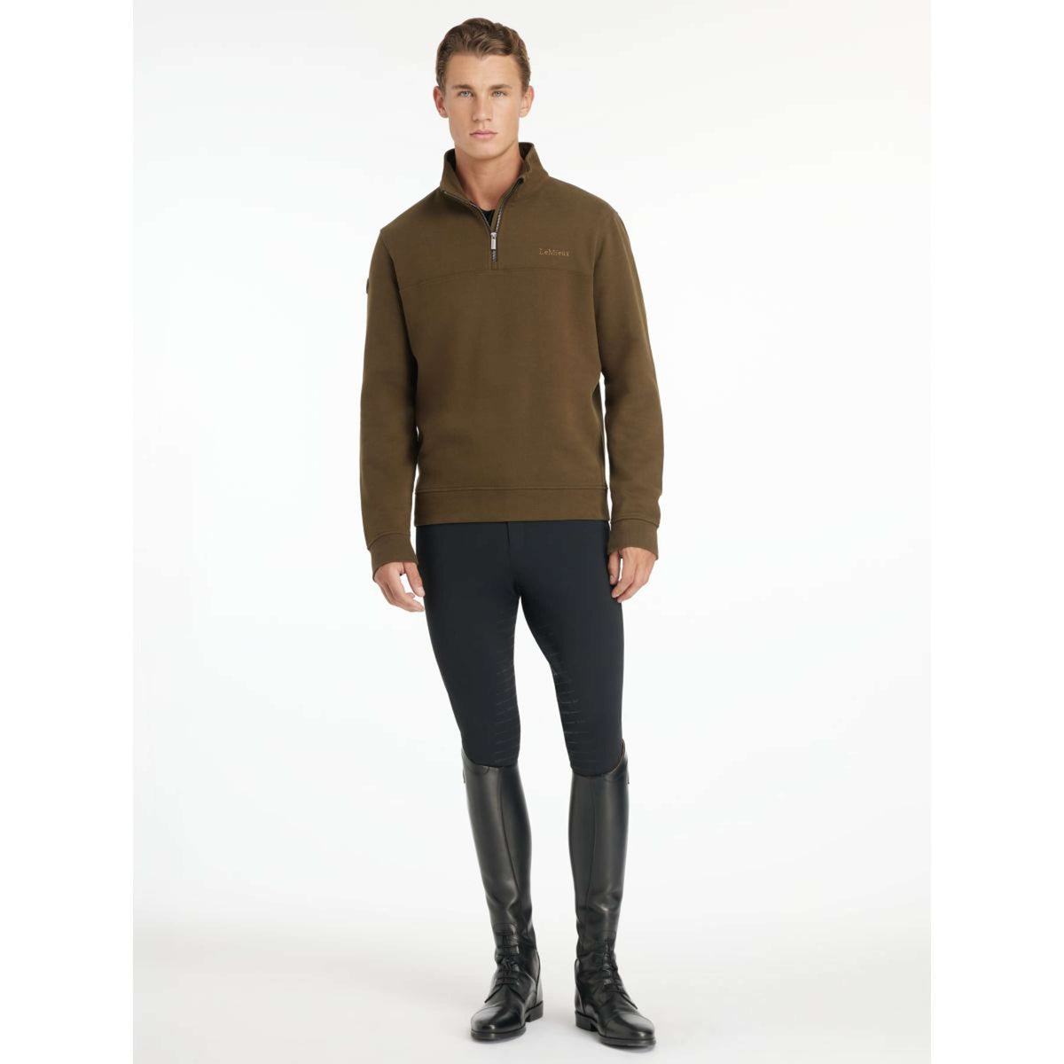 LeMieux Sweater Quarter Neck Heren Alpine