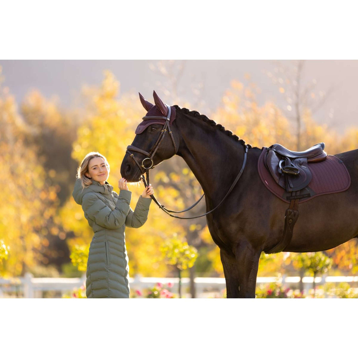 LeMieux Zadeldekje Essence Springen Damson