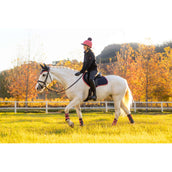 LeMieux Zadeldekje Suede Springen Navy/Cranberry