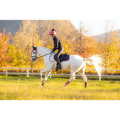 LeMieux Zadeldekje Suede Springen Navy/Cranberry