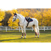 LeMieux Zadeldekje Suede Springen Navy/Cranberry