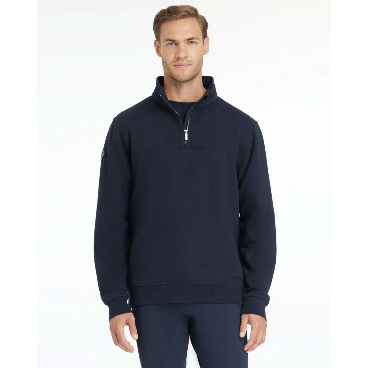 LeMieux Sweater Quarter Neck Heren Navy