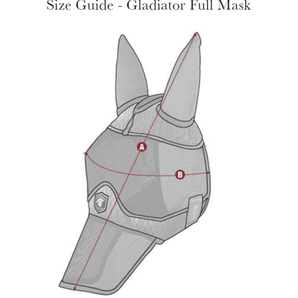 LeMieux Vliegenmasker Gladiator Full Grijs
