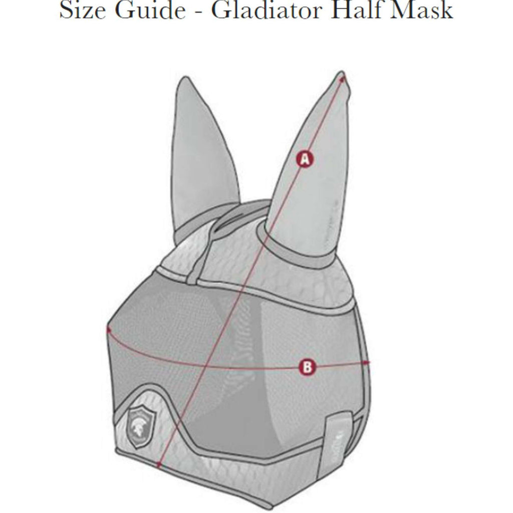 LeMieux Vliegenmasker Gladiator Half Grijs