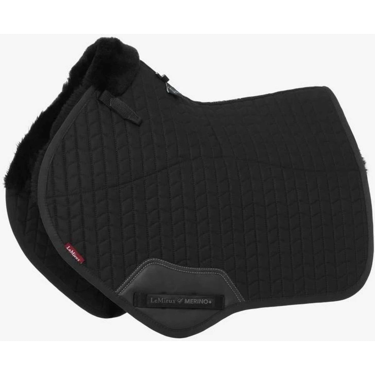 LeMieux Zadeldekje Pro CC Lamsvacht Zwart/Zwart