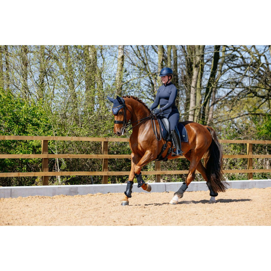 LeMieux Zadeldekje Puissance Suede Dressuur Navy