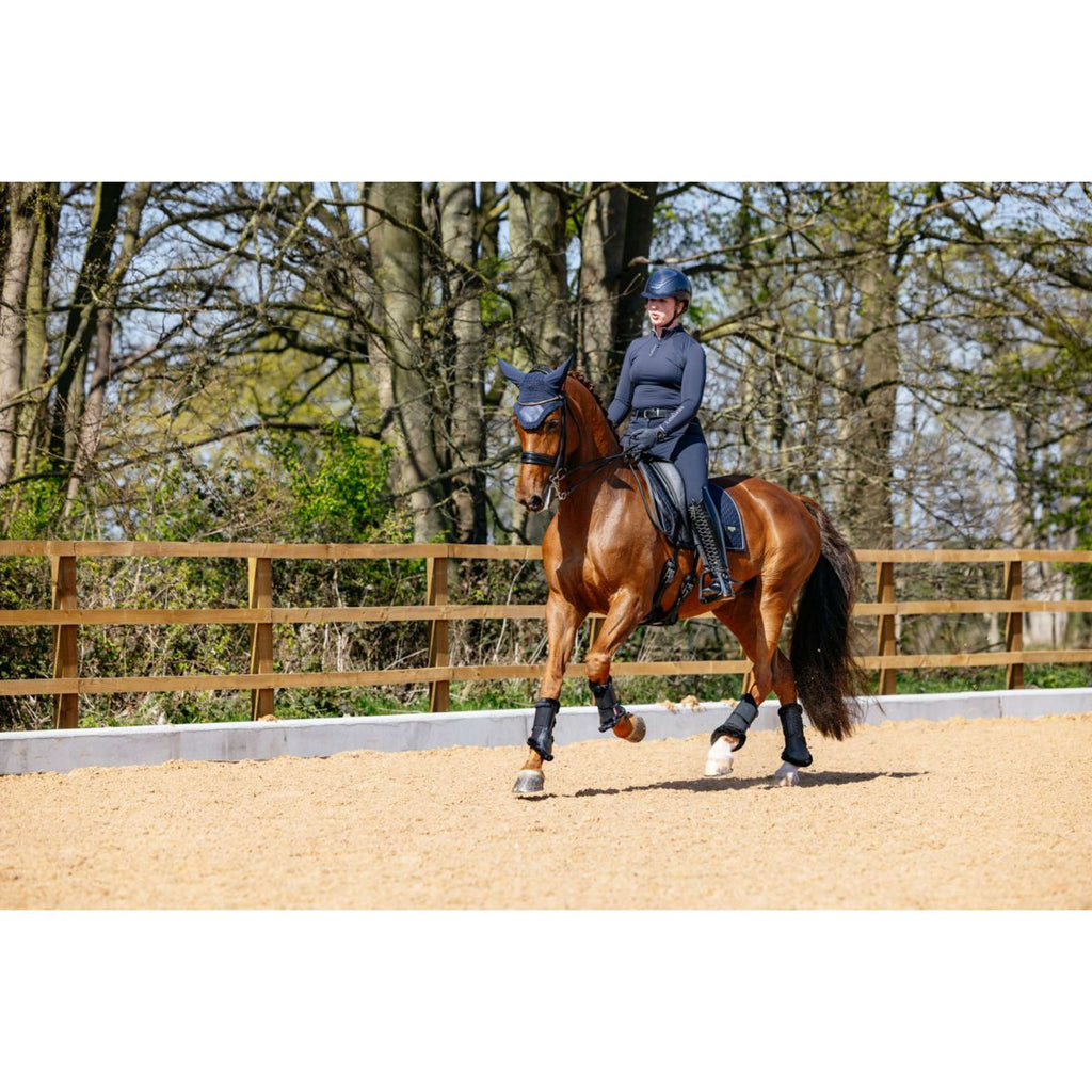LeMieux Zadeldekje Puissance Suede Dressuur Navy