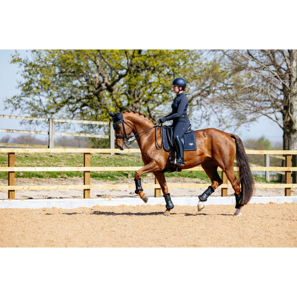 LeMieux Zadeldekje Puissance Suede Dressuur Navy