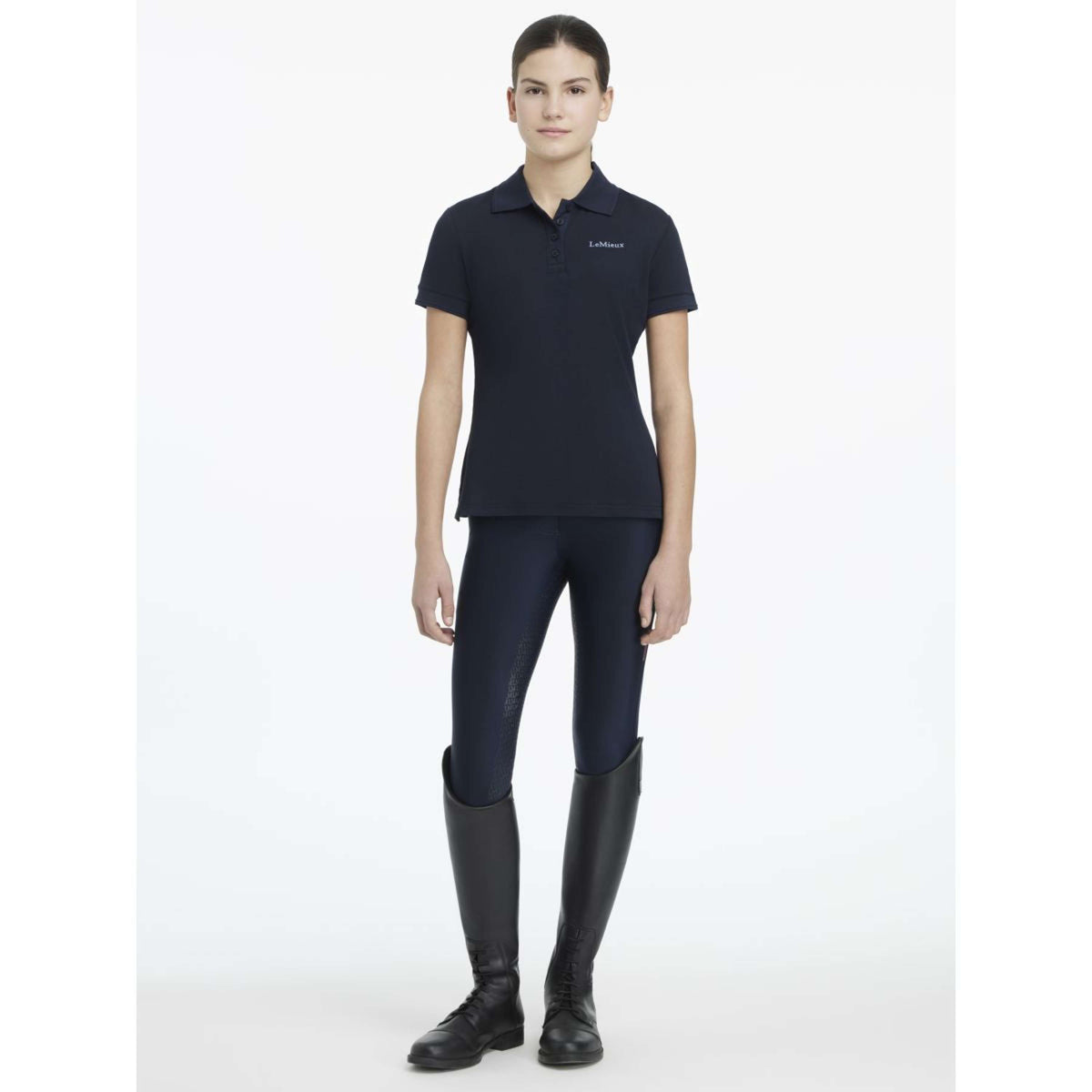 LeMieux Polo Young Rider Classique Navy