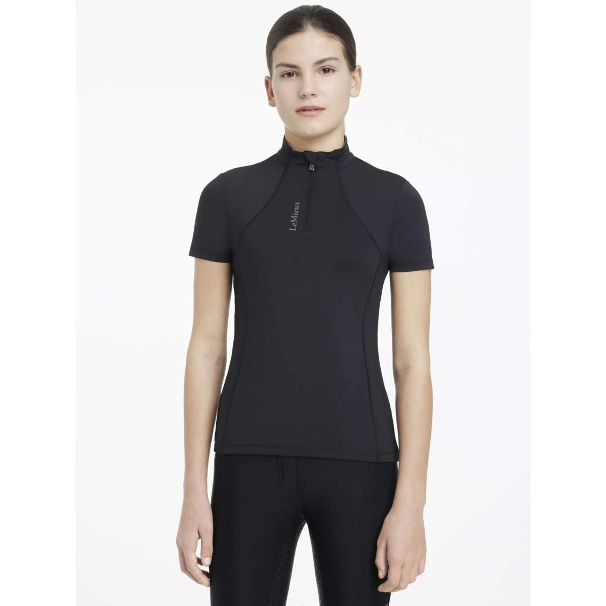 LeMieux Baselayer Young Rider Classique Korte Mouwen Zwart