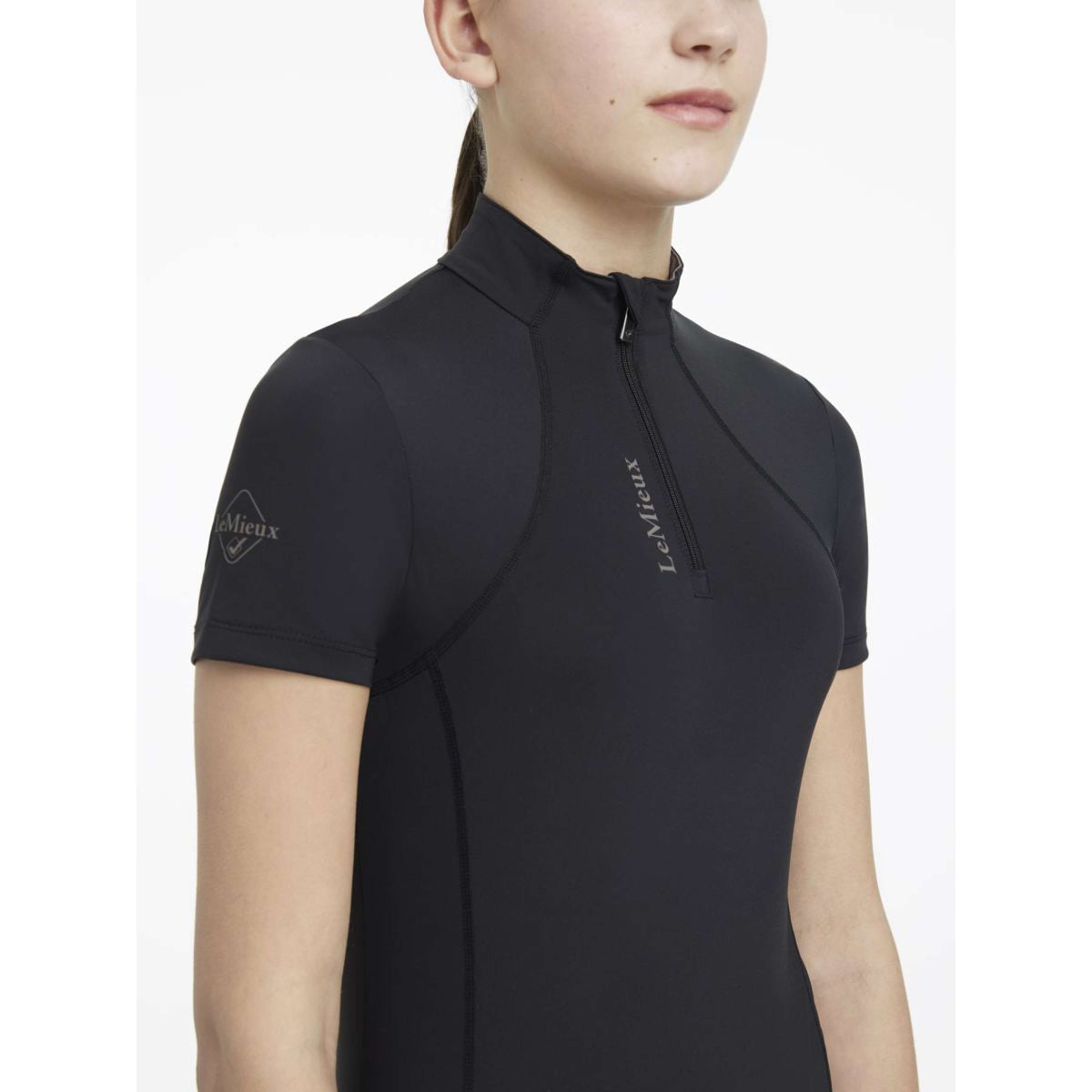 LeMieux Baselayer Young Rider Classique Korte Mouwen Zwart