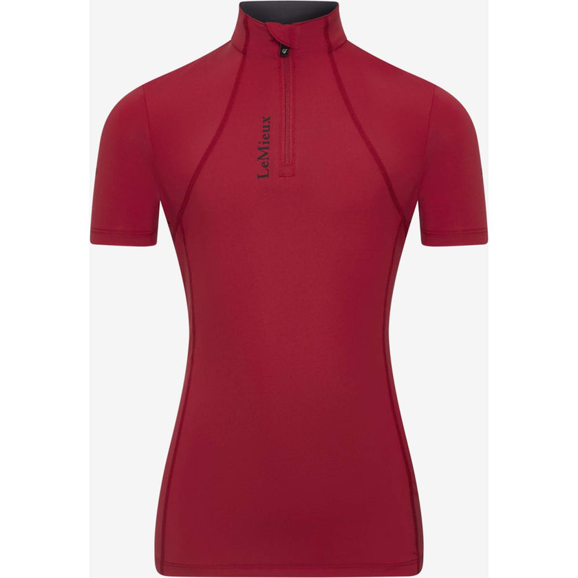 LeMieux Baselayer Young Rider Classique Korte Mouwen Chilli
