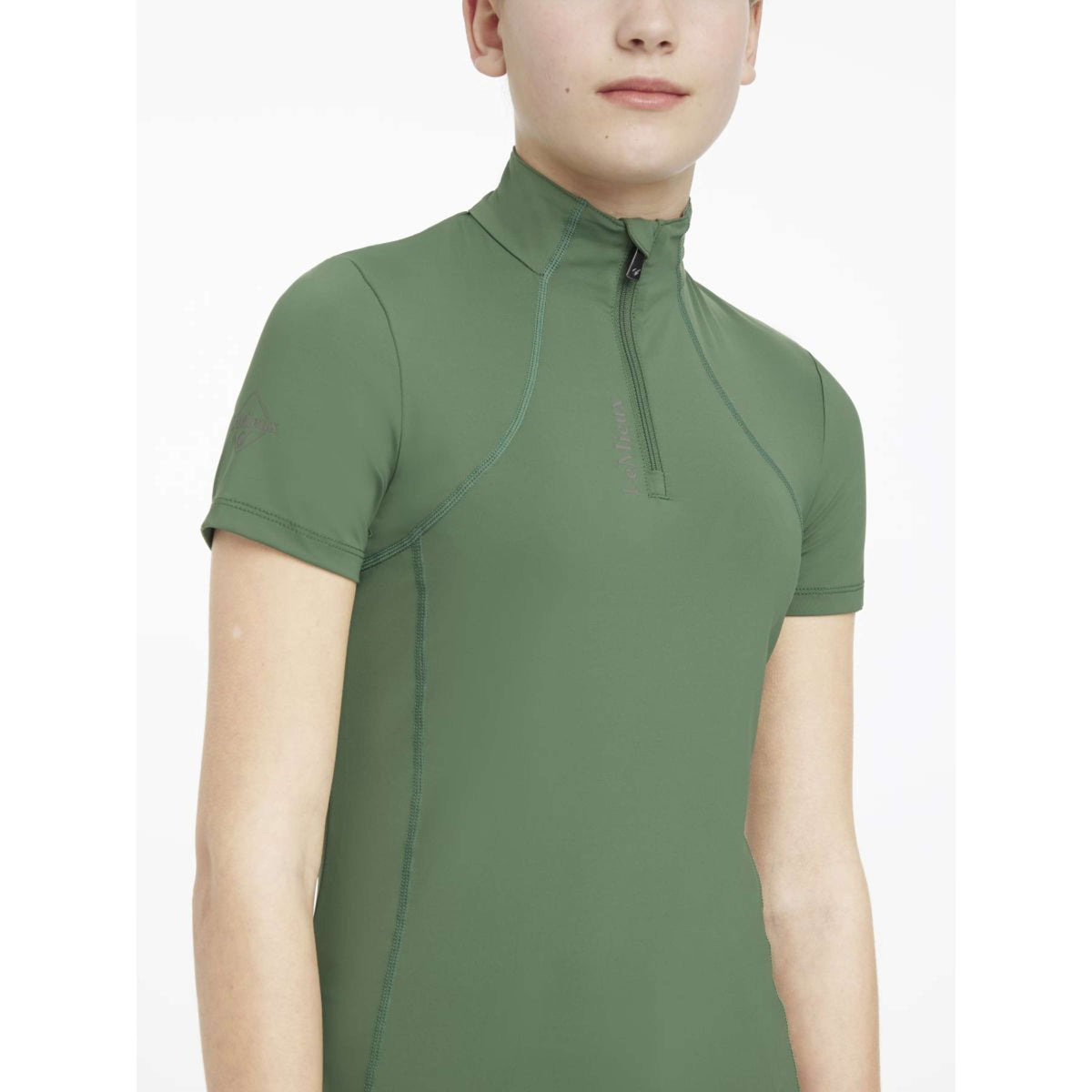 LeMieux Baselayer Young Rider Classique Korte Mouwen Hunter Green