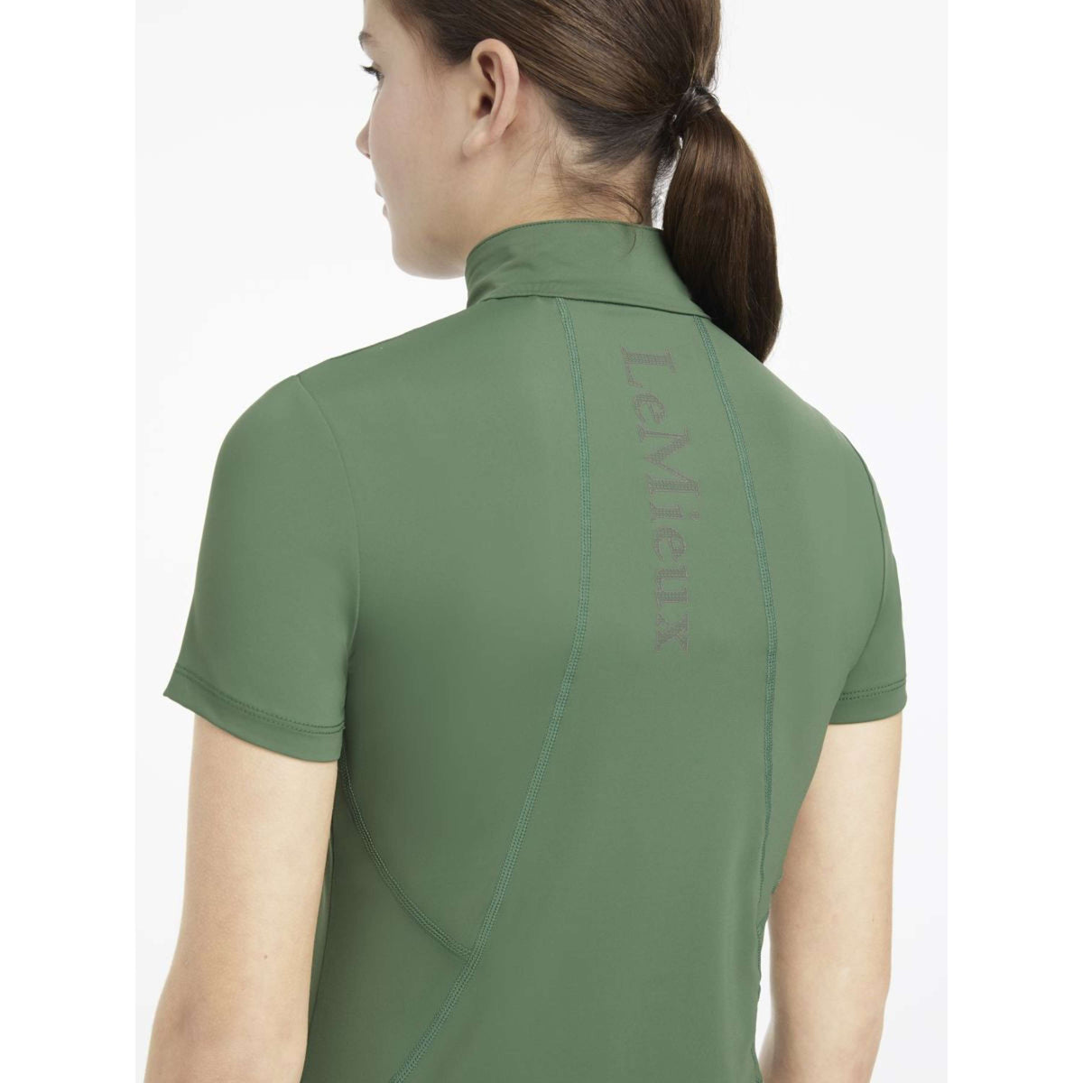LeMieux Baselayer Young Rider Classique Korte Mouwen Hunter Green