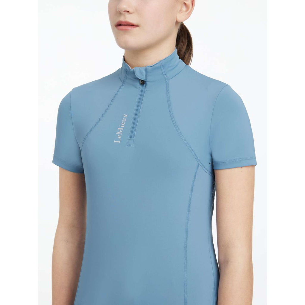LeMieux Baselayer Young Rider Classique Korte Mouwen Ice Blue