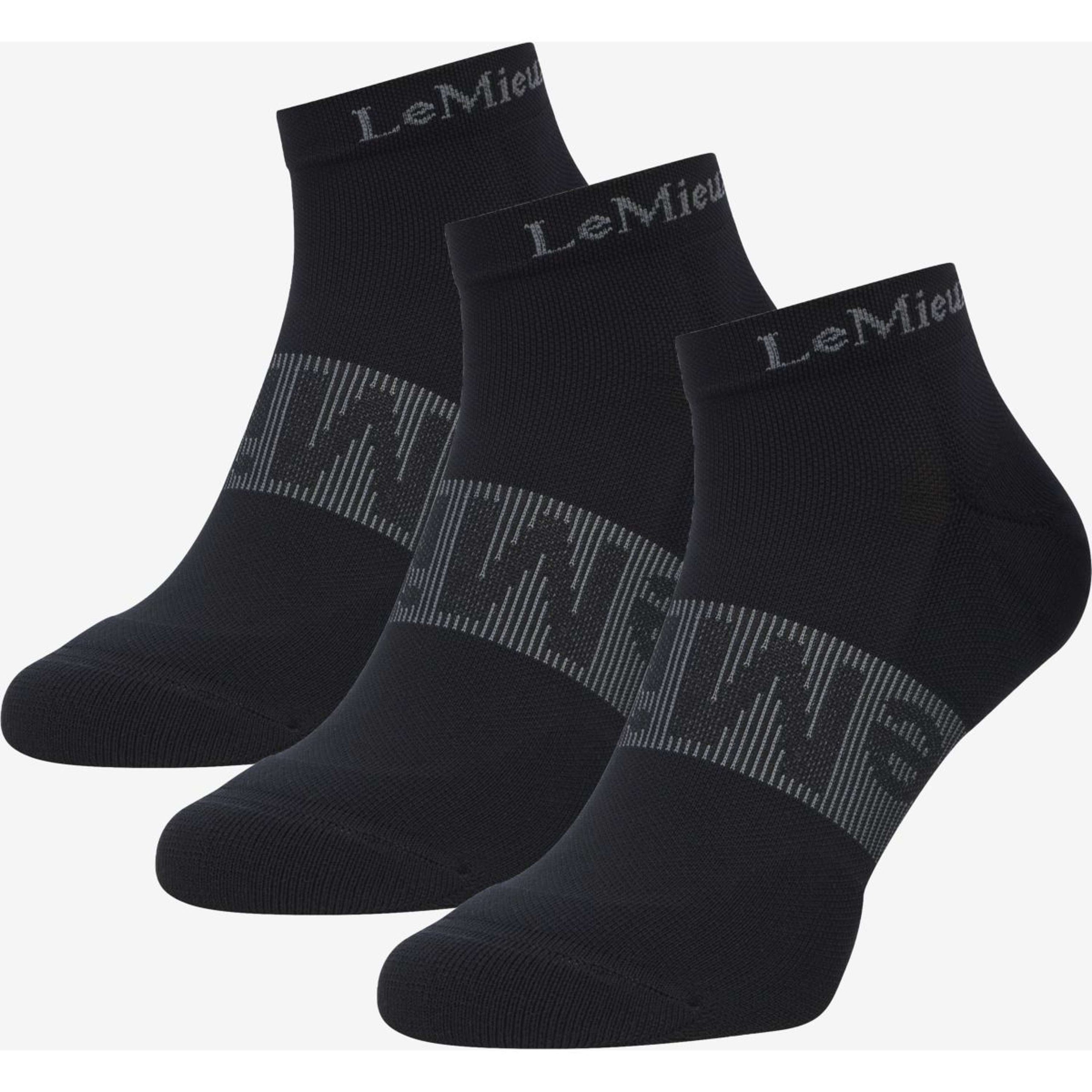 LeMieux Sokken Trainer 3 Pack Zwart LeMieux Sokken Trainer 3 Pack Zwart
