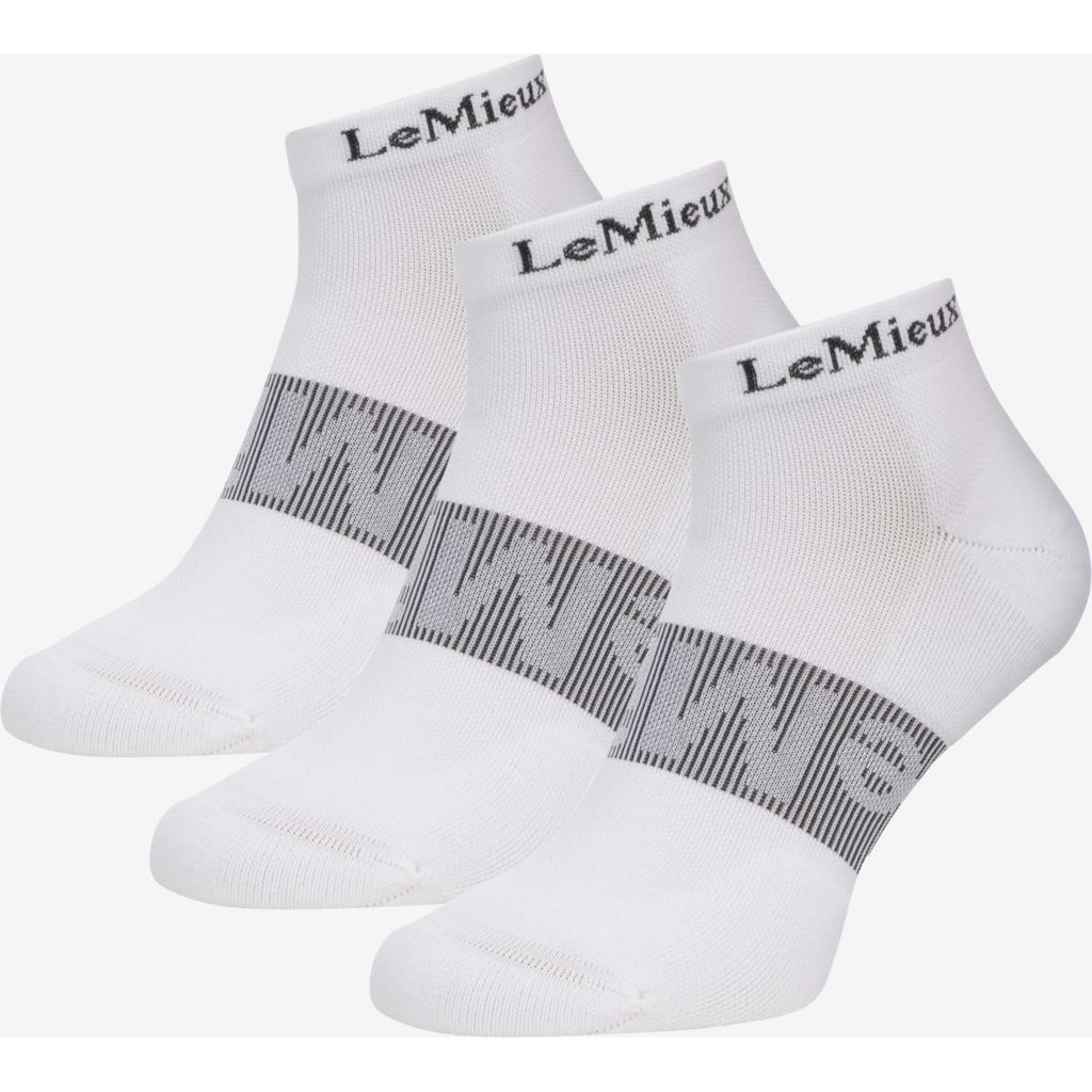 LeMieux Sokken Trainer 3 Pack Wit