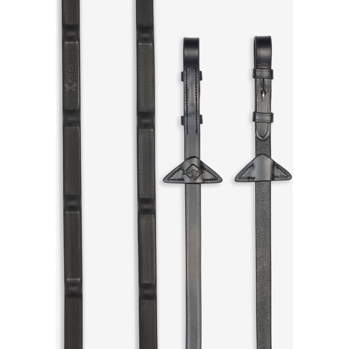 LeMieux Teugels Ergo Grip Rubber Zwart