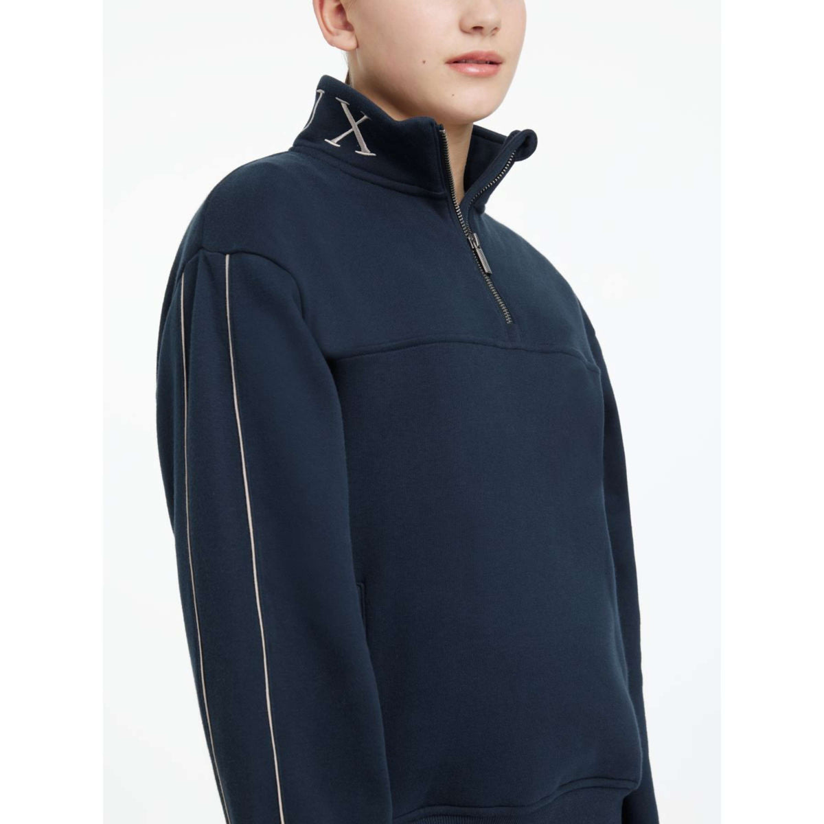 LeMieux Trui Young Rider Kate Quarter Zip Navy