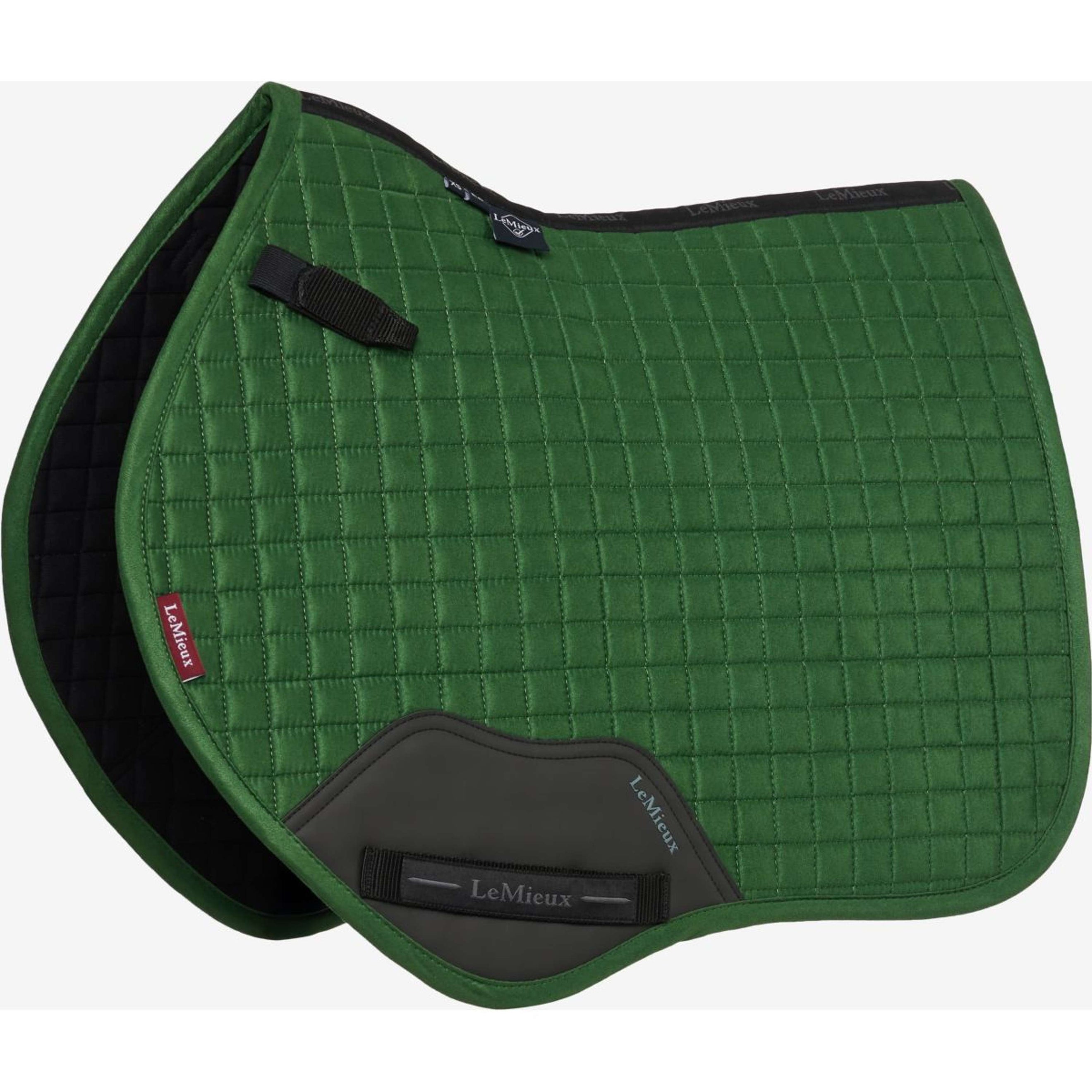 LeMieux Zadeldekje Mini Suede Square Close Contact Hunter Green