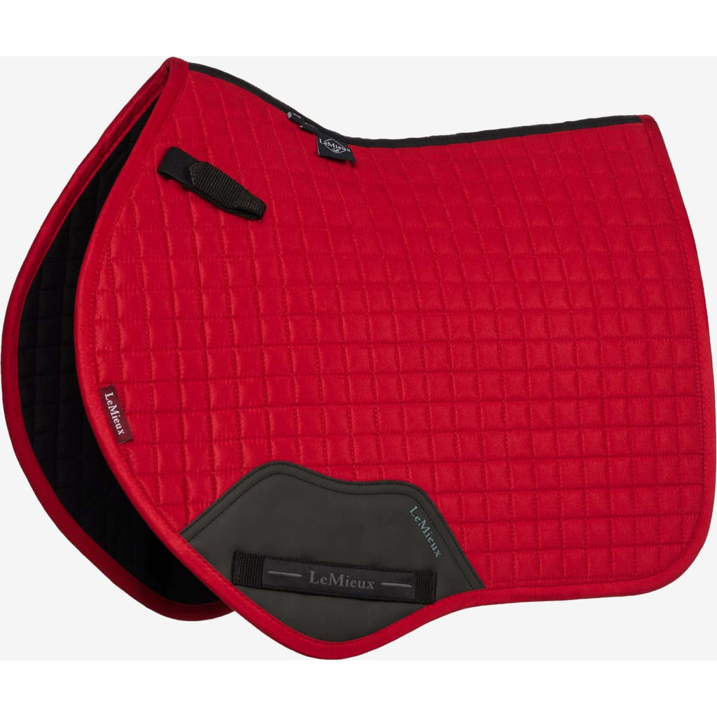 LeMieux Zadeldekje Mini Suede Square Close Contact Chilli