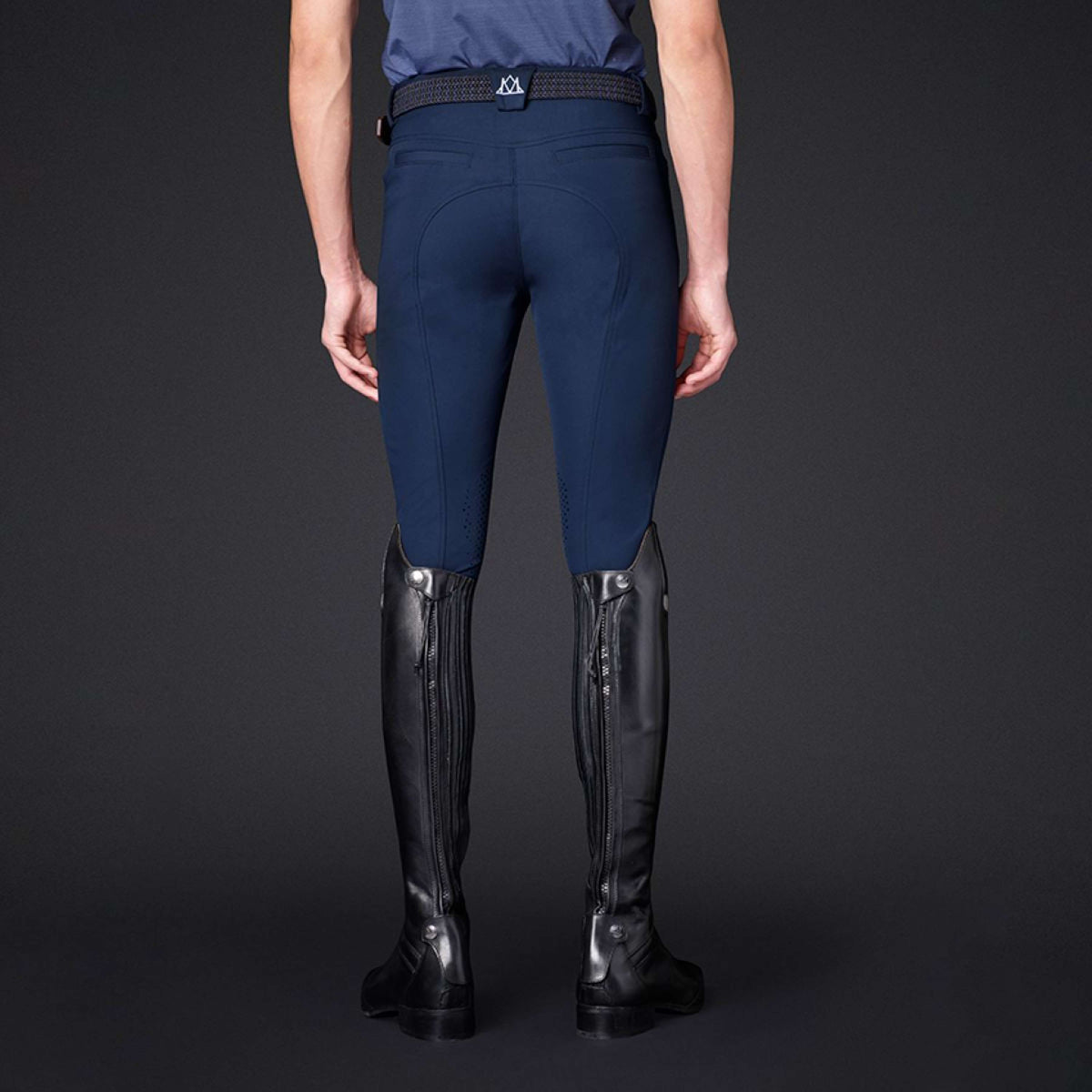 Mountain Horse Rijbroek Robin Knie Grip Heren Navy