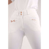 Montar Rijbroek Molly Rosegold Highwaist Full Grip Wit
