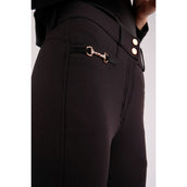 Montar Rijbroek Molly Rosegold Highwaist Full Grip Zwart