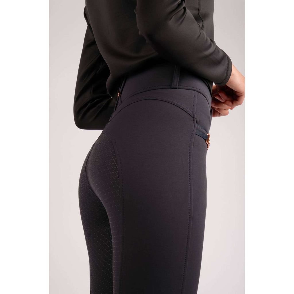 Montar Rijbroek Molly Rosegold Highwaist Full Grip Navy